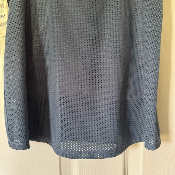 Ideology Women’s Blue Mesh Layered Tank Top NWT Size Large Activewear - Picture 6 of 8